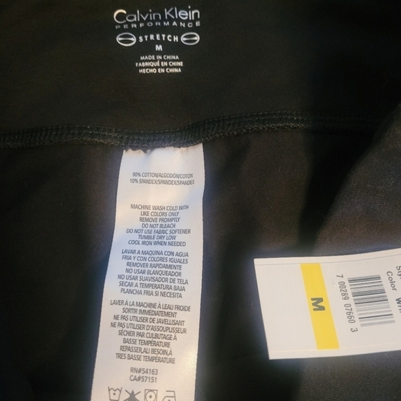 Calvin Klein Gray Leggings Stretchy Activewear. Sz M. NWT - Picture 3 of 3